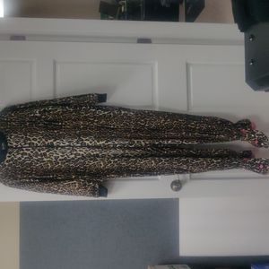 Nick & Nora Leopard Footed Onesie Pajamas